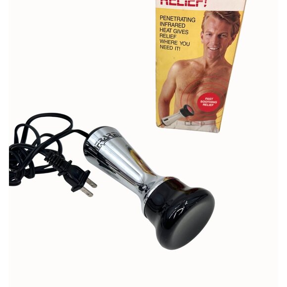Healthteam What A Relief! Infrared Portable Heat Lamp W/ Storage Case & Instruct - Picture 3 of 7